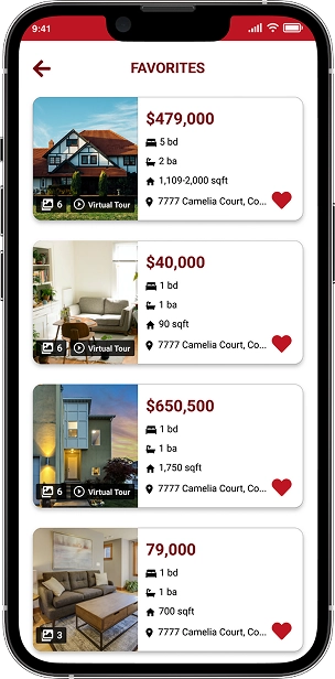 Screenshot of favorites property