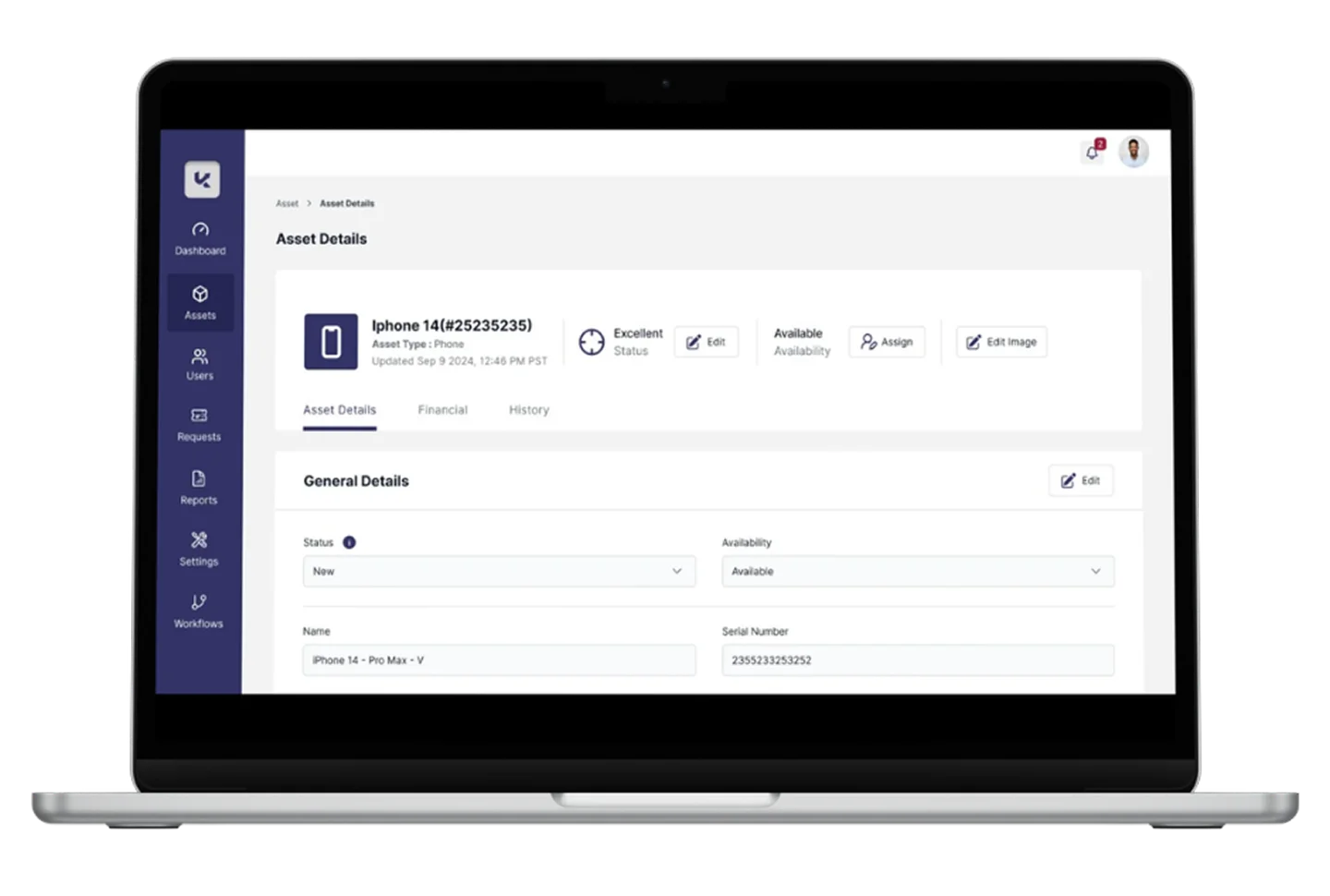 Screenshot of Kustara Asset Details